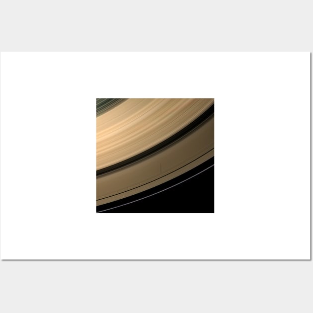 Saturn's rings at equinox, Cassini image (C012/2505) Wall Art by SciencePhoto